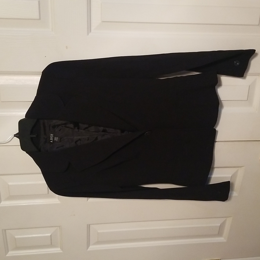 Black Suit Jacket,  Women's Business Blazer Size Large